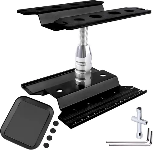 Soporte de trabajo de aluminio para auto a control remoto, estación de trabajo de reparación de 360 grados con rotación de 360 grados inferior con