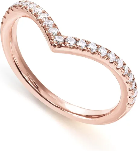 Miniatura 4 de PAVOI 14K Gold Plated Sparkling Wishbone 'V' Ring for Women with Cubic Zirconia