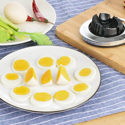 Miniatura 7 de Cortador de huevos multifuncional, cortador de huevos duros (2 en 1)