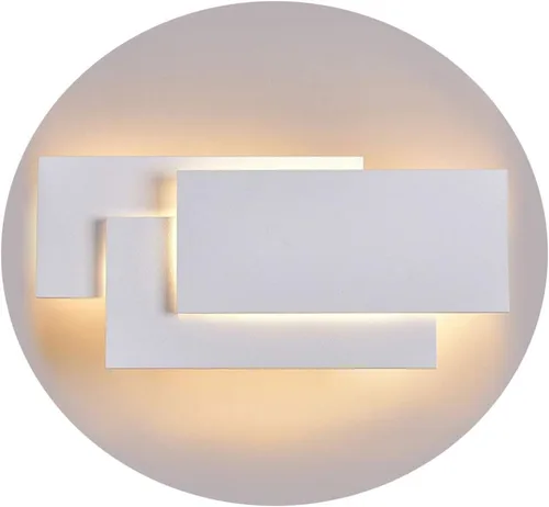 Miniatura 8 de Ralbay Aplique de pared LED moderno de 15.75"/36W para interiores, luz de montaje en pared negro mate para sala de estar, dormitorio, escalera