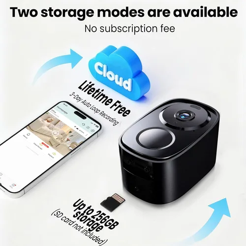 Miniatura 3 de realhide Cámaras de seguridad inalámbricas para exteriores, 2K alimentado por batería AI Detección de Movimiento Spotlight Sirena Alarma WiFi Cámara