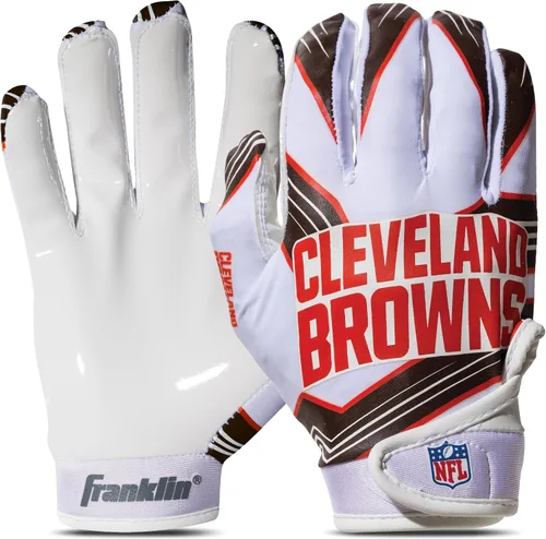 Miniatura 38 de Franklin Sports - Guantes de receptor de fútbol americano juvenil de la NFL, par de guantes de fútbol para niños con logotipos de equipos de la NFL