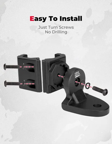 Miniatura 7 de KEMIMOTO 2 soportes para luz de látigo UTV, soportes de barra de luz, antena CB, compatible con Polaris Ranger General Can-Am Defender Commander