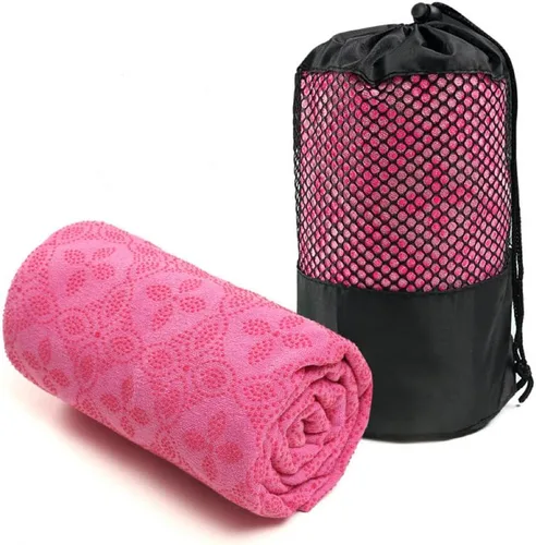 Toalla de yoga, toalla de esterilla de yoga caliente - Absorbe el sudor antideslizante para yoga caliente, pilates y entrenamiento, 24 x 72 pulgadas