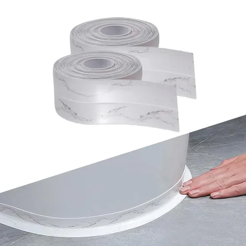 Miniatura 14 de Dstorelhp Cinta autoadhesiva impermeable, cinta decorativa para calafatear para cocina, encimera, baño, fregadero, bañera, inodoro, ducha