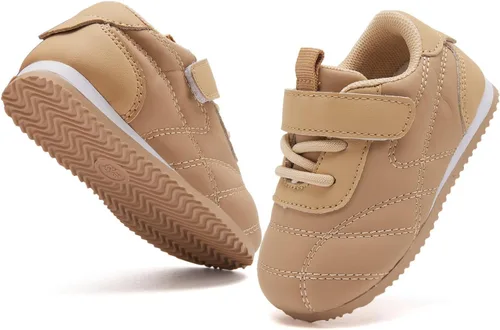 Miniatura 12 de BMCiTYBM Zapatos de bebé para niños y niñas, zapatos para caminar para niños pequeños, zapatos ligeros antideslizantes para 6, 9, 12, 18, 24 meses