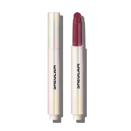 SHEGLAM PoutPerfect - Lápiz labial sólido hidratante no pegajoso con aceite de coco, temporada de bayas