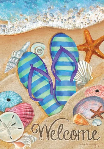 Miniatura 8 de Beach Life - Bandera náutica Adirondack para casa de verano, sillas de 28 x 40 pulgadas Briarwood Lane