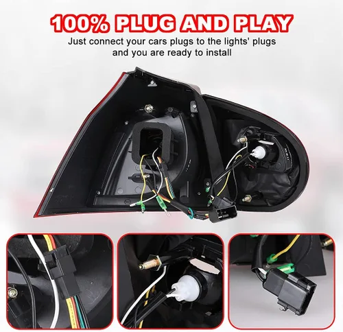 Miniatura 6 de ROXX Conjunto de luces traseras LED para Volkswagen Golf 5/GTI 2006, 2007, 2008, 2009, 2009, luces traseras de repuesto para Volkswagen Rabbit