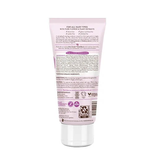 Miniatura 2 de Babo Botanicals Acondicionador suavizante con aceite de onagra, aceite de coco y provitamina B5 - Para bebés, niños y adultos con cabello ondulado