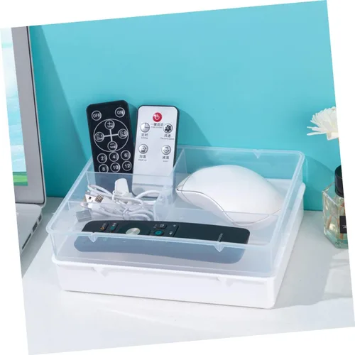 Miniatura 7 de Tofficu Caja de almacenamiento de 2 compartimentos para cubiertos, organizador de pinceles de tocador, organizador de escritorio y accesorios