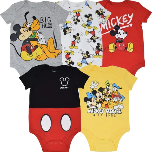 Disney Pixar Toy Story Rex Slinky Dog Buzz Lightyear Baby - Paquete de 5 mamelucos para recién nacidos a bebés