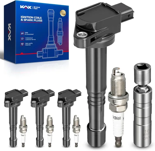 Miniatura 35 de Bobina de encendido KAX UF303 Paquete de 6 unidades Compatible con Trailblazer, Envoy XL, H3, Trailblazer EXT, Rainier, i-370, i-350, i-290, i-280