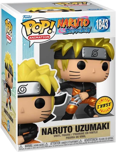 Miniatura 3 de Funko POP Animación: Naruto Shippuden - Naruto - (Shrkn) - 1/6 probabilidades de variante rara de perseguir - Metálico - Figura de vinilo