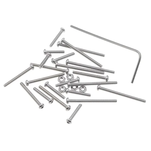 Miniatura 5 de Metric M2 304 - Kit surtido de tornillos y tuercas de cabeza de botón de acero inoxidable
