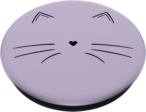 Miniatura 2 de Black Cat Face Light PopSockets PopSockets PopGrip: agarre intercambiable para teléfonos y tabletas