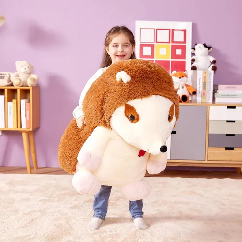 Miniatura 4 de IKASA Juguete de peluche de erizo gigante, grande de 23 pulgadas, lindos juguetes suaves jumbo, enorme tamaño grande, esponjoso, de gran