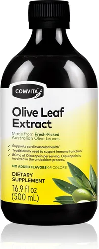 Comvita Extracto de hoja de olivo líquido - Suplemento de apoyo inmunológico con oleuropeína, gotas de extracto líquido, fuente natural de