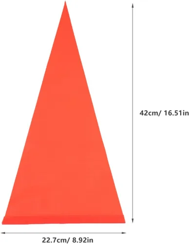 Miniatura 7 de Operitacx 5 banderas de seguridad para bicicleta sin poste, bandera de repuesto para remolque de bicicleta, bandera de seguridad para bicicletas a
