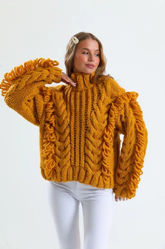 Miniatura 3 de Estako Cozy Thick & Quick Yarn - Hilo acogedor grueso y rápido, 20% lana, 80% acrílico, suave, súper voluminoso, peso #6, para tejer y hacer 50187