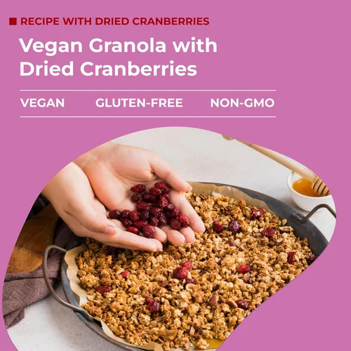 Miniatura 5 de Amrita Arándanos secos de 1 libra, endulzados con jugo de manzana, sin sulfuro, sin gluten, sin OMG, sin conservantes, empaquetados frescos