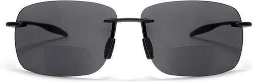 Miniatura 3 de SAMBA SHADES Maui Sports Navigator - Lentes de sol bifocales para hombres y mujeres, ultra flexibles TR90, color negro +2.25