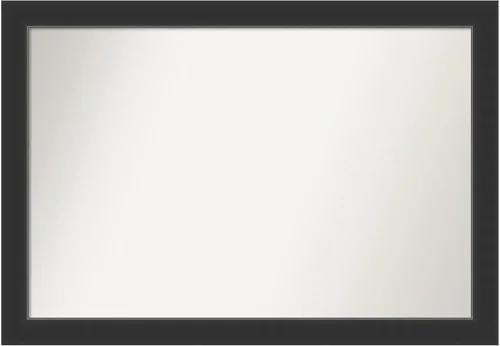 Miniatura 255 de Amanti Art Espejo personalizado, espejo de baño negro Astor, espejo de pared o espejo de tocador de baño sobre el fregadero (25 x 25 pulgadas)