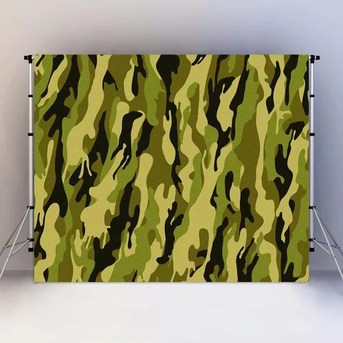 Miniatura 7 de Telones de fondo de camuflaje militar para fotografía 6x9FT camuflaje verde militar fondos fotográficos fotomatón estudio accesorios LUGE053