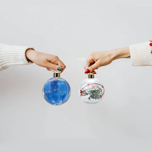 Miniatura 9 de Adornos de bolas rellenables de plástico acrílico transparente de 30 unidades para decoración de fiesta de boda de Navidad, 2.76 pulgadas
