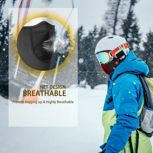 Miniatura 2 de LMMHEIZI Pasamontañas - Máscara de esquí cálida de invierno para esquí, snowboard