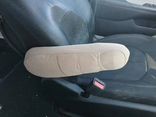 Miniatura 2 de Yupbizauto Fundas universales para reposabrazos con bolsillo de almacenamiento para automóviles, SUV, minivans, poliéster marrón sólido, protege