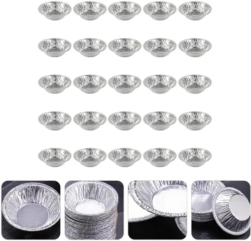 Miniatura 9 de Kichvoe 250pcs desechables tartas tartas tazas de papel de aluminio para tartas para hornear suministros de fiesta