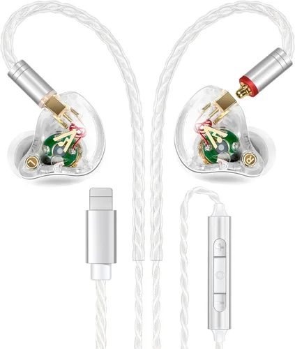Miniatura 42 de Vibes 202 - Auriculares con cable - Auriculares HiFi in Ear Monitor - Auriculares profesionales con aislamiento de ruido - Sonido claro, graves