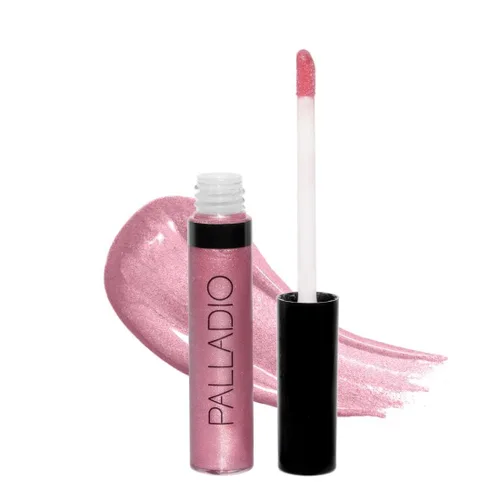 Miniatura 16 de Palladio Brillo de labios, brillo de labios no pegajoso, contiene vitamina E y aloe, ofrece un color intenso e hidratación, minimiza las arrugas