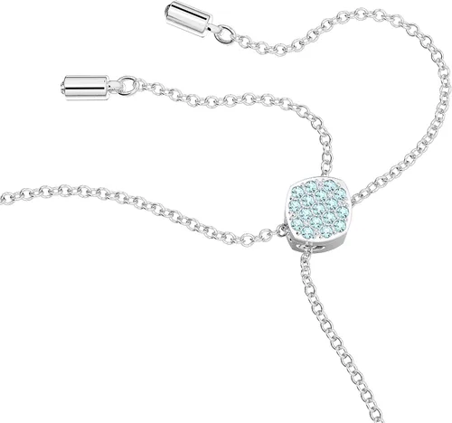 Miniatura 3 de SWAROVSKI Pulsera Lilia, mariposa, cristal azul, acabado de rodio, Latón Cristal, Sin gemas.