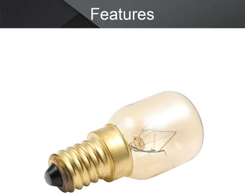 Miniatura 4 de Othmro 1 bombilla de microondas 220-240 V 220 bombilla de microondas E14, 2700 K cálido horno bombilla reemplazo electrodoméstico, incandescente