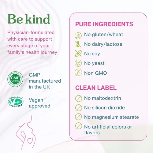 Miniatura 5 de Igennus Multivitamínico prenatal metilado para mujeres, folato para MTHFR, alta absorción, puro y limpio, hierro suave, colina, calcio y magnesio