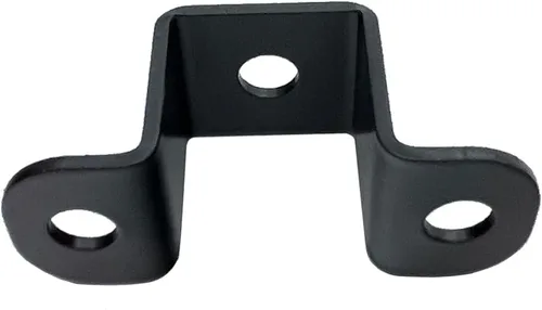 Miniatura 4 de 6 abrazaderas de tubo cuadrado de 1 x 1 pulgada, soporte de metal en forma de U de 1 pulgada, soporte de abrazadera de acero en U para montaje, negro
