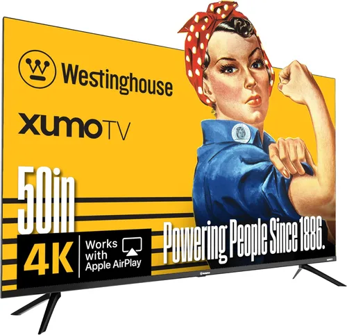 Westinghouse Smart TV de 50 pulgadas, 4K UHD Xumo TV con HDR10, control remoto de voz, Dolby Vision, Dolby Atmos, sin borde, televisor LED de