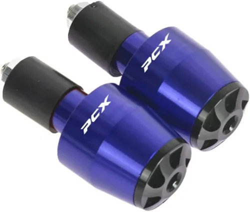 Miniatura 6 de Extremos para manillar de motocicleta, agarres de aluminio para manillar, tapas compatibles con HONDA PCX150 PCX125 (negro)