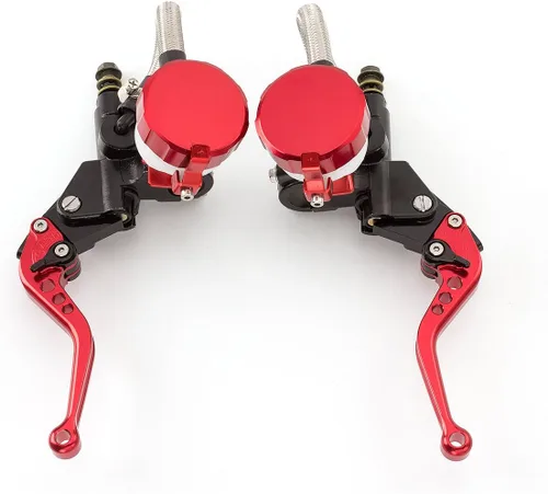 Miniatura 11 de Universal 7/8 "0.866 in motocicleta CNC cilindro maestro doble hidráulico freno embrague palancas kit depósito bomba para 125cc-500cc