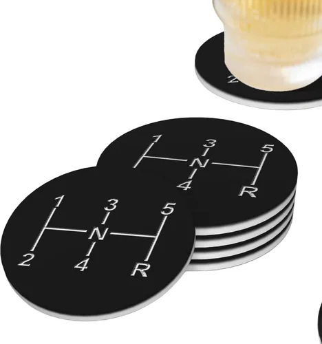 Miniatura 15 de Juego de 4 posavasos de pelota de tenis para bebidas, de cerámica absorbente, para mesa de café, barra de mesa de madera, 4 pulgadas O5