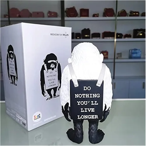 Miniatura 7 de Escultura de mesa, adornos de escritorio de moda, figurita de decoración de arte, accesorios de estatua de mono, decoración de arte callejero