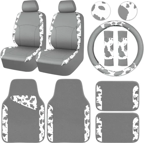 Miniatura 13 de CAR PASS - Juego de tapetes impermeables universales para vehículo, SUV, camioneta, sedán o camión, juego de 4 tapetes y refuerzo para talón, beige