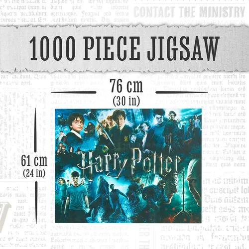 Miniatura 2 de Harry Potter - Rompecabezas de 1000 piezas, 30 x 24 pulgadas, mercancía con licencia