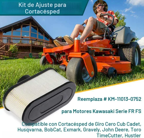 Miniatura 3 de Kit de ajuste Emmawin FR691V para Kawasaki FR651V FR730V FS481V FS541V FS600V FS651V FS691V FS730V Motor de Cortacésped, Reemplazo de filtro