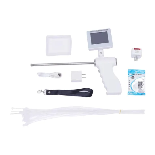 Miniatura 3 de Kit de inseminación artificial para perros, pistola de inseminación visual para ganado, pantalla ajustable, rotación de 360°, instrumento