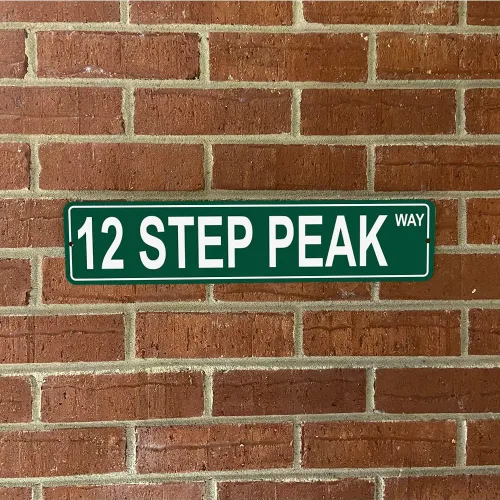 Miniatura 2 de Nevada Mountains Pick Your Mountain Compatible/Reemplazo para 12 Step Peak United States Mountain Aluminio Metal Tin Street Sign Style Decoración