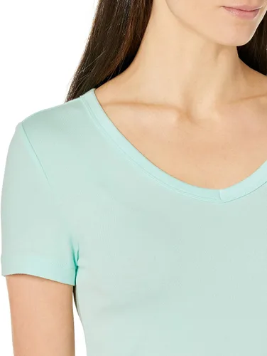 Miniatura 4 de Tienda Essentials - Camiseta de manga corta con cuello en V para mujer 2 piezas