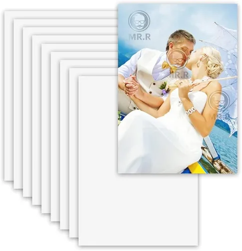 Miniatura 8 de MR.R 10 piezas de 8 x 12 pulgadas, tablero de metal de aluminio brillante blanco puro para fotos, letrero de aluminio en blanco para sublimación